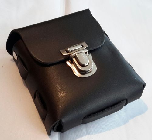 Leather Belt Bag,  metal clasp.